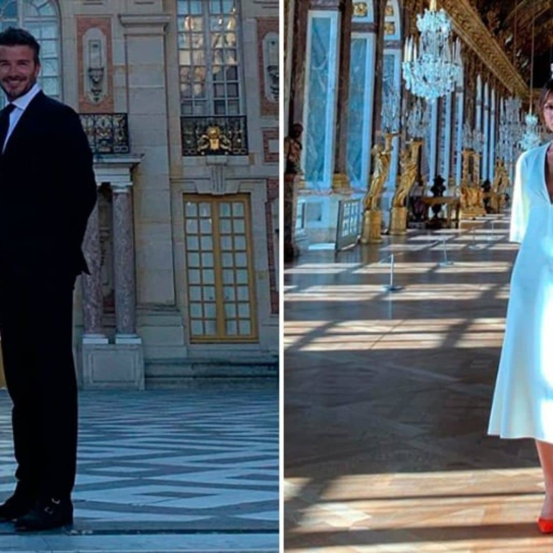 David and Victoria Beckham celebrate their anniversary in style at Versailles