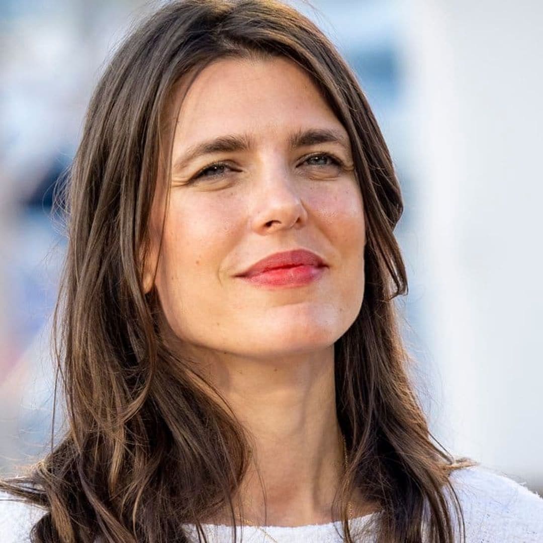 Charlotte Casiraghi shows off short haircut at fashion show