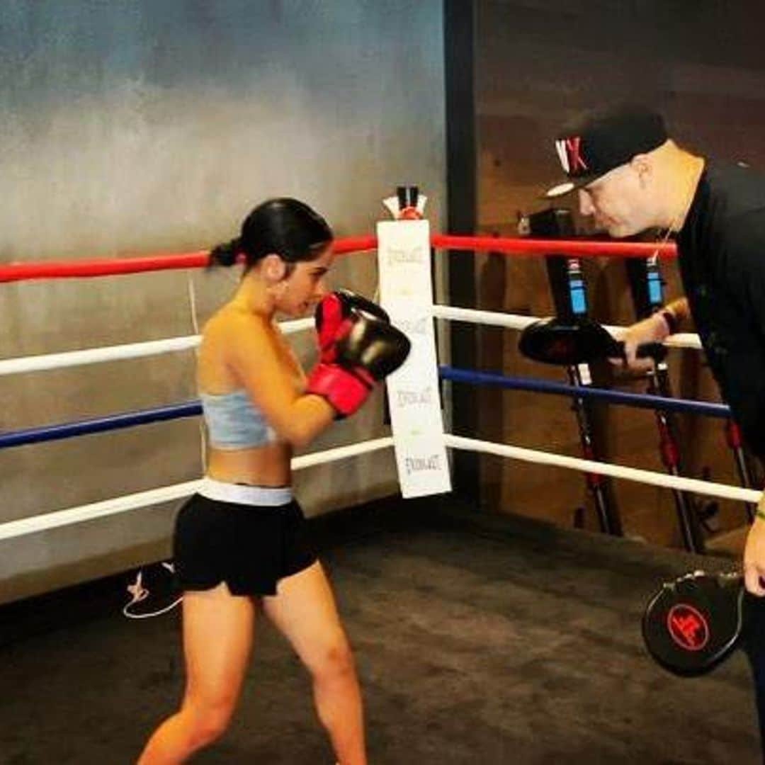 Becky G is the K.O. Queen as she steps inside the boxing ring and shows off her go-to workout routine