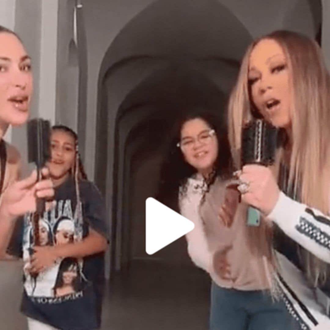 Kim Kardashian and Mariah Carey go viral on TikTok dancing with their daughters