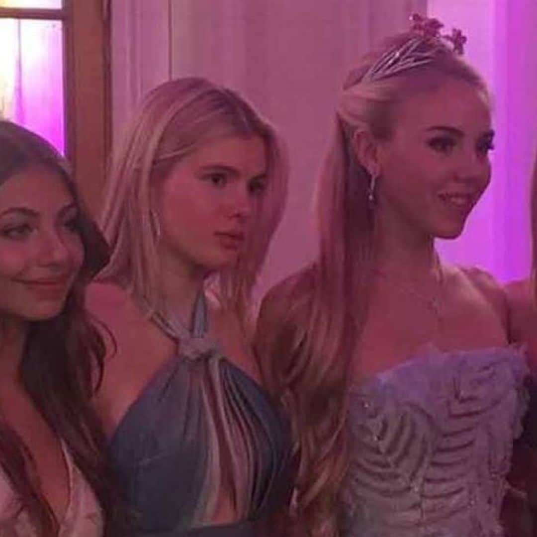 Julio Iglesias' twin daughters Victoria and Cristina dazzle at debutante Le Bal in Paris