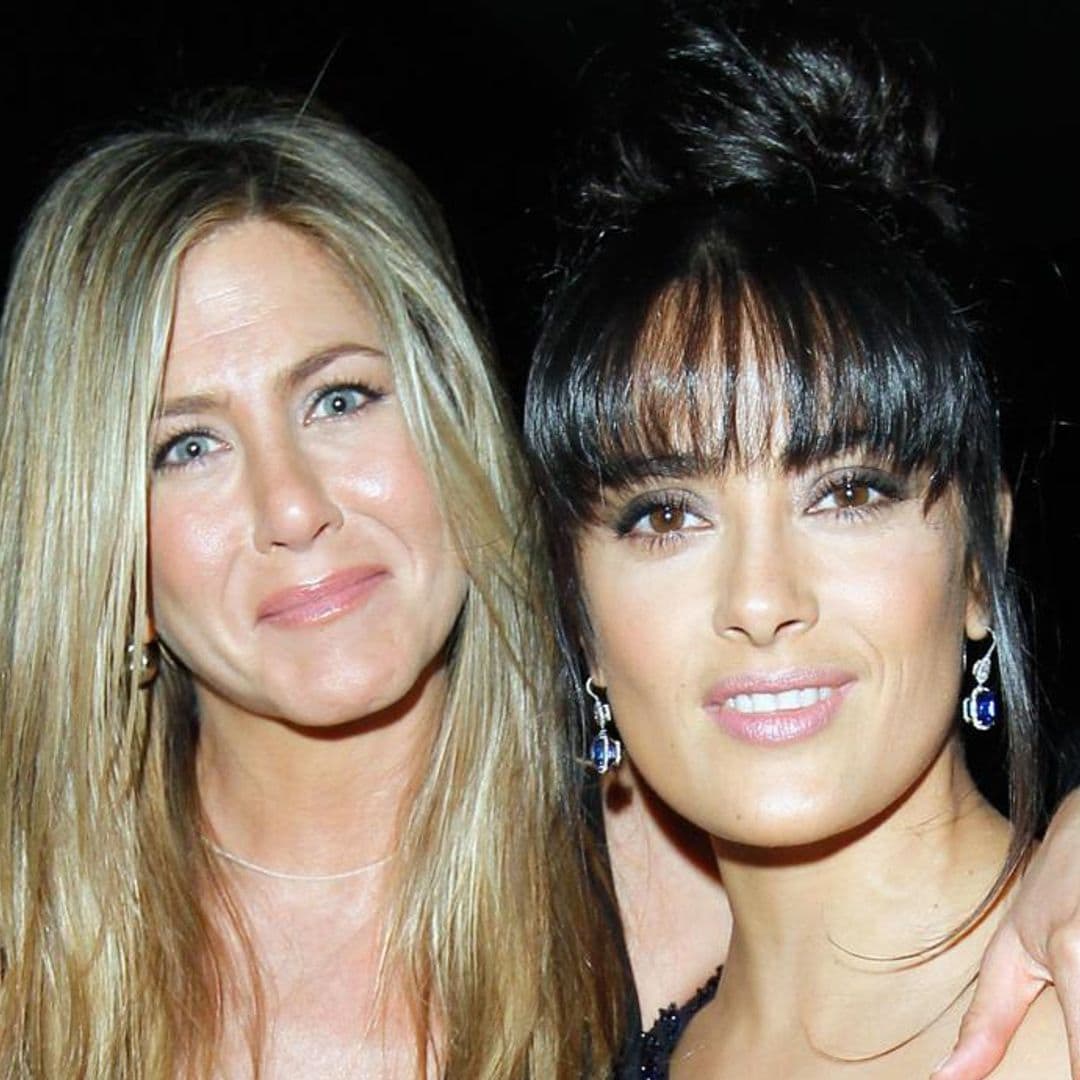 Salma Hayek welcomes Jennifer Aniston to social media with throwback photo