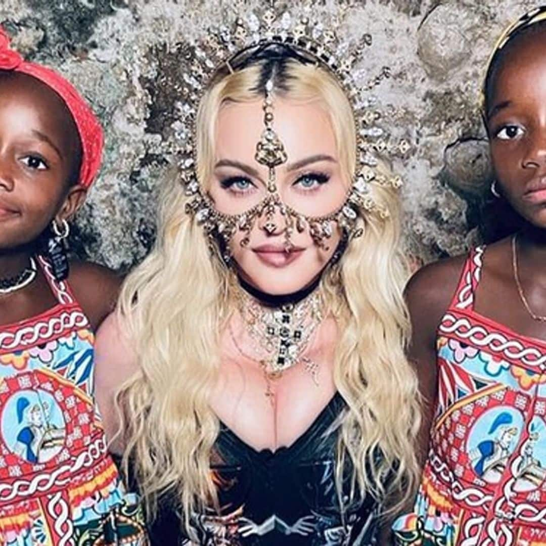 Madonna celebrates her daughters’ birthday with a pool and wig party