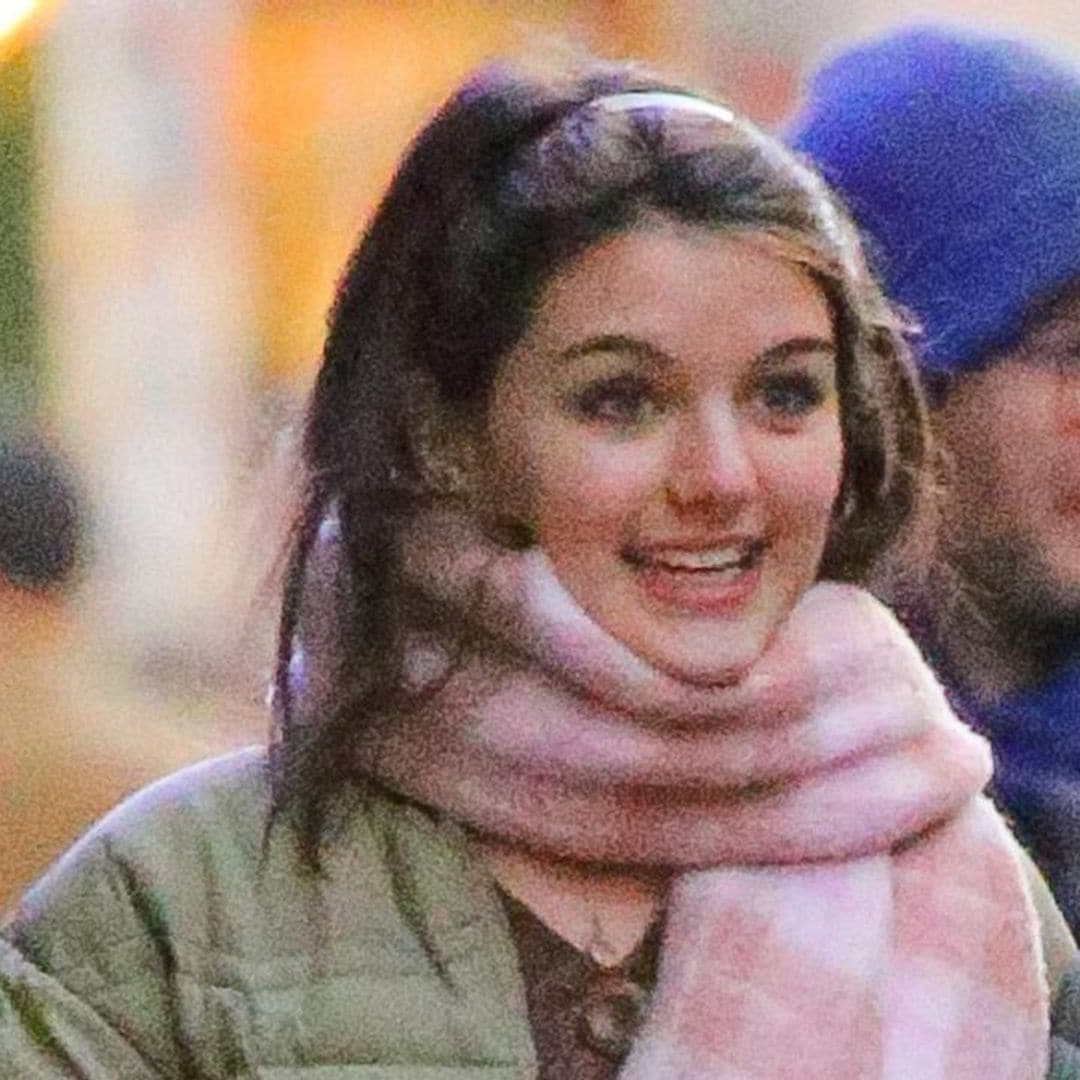 Suri Cruise brings back the puffer jacket while out with her friends in NYC