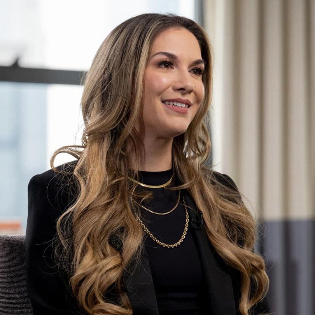 Allison Holker Boss shows the first hardcopy of the children’s book she wrote with tWitch