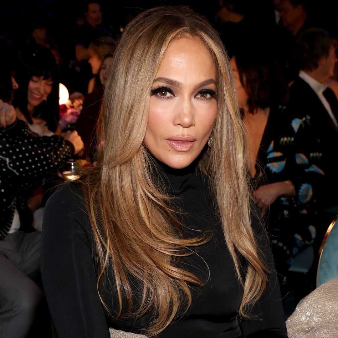 Jennifer Lopez makes surprise appearance at the Grammys in sparkly sheer skirt