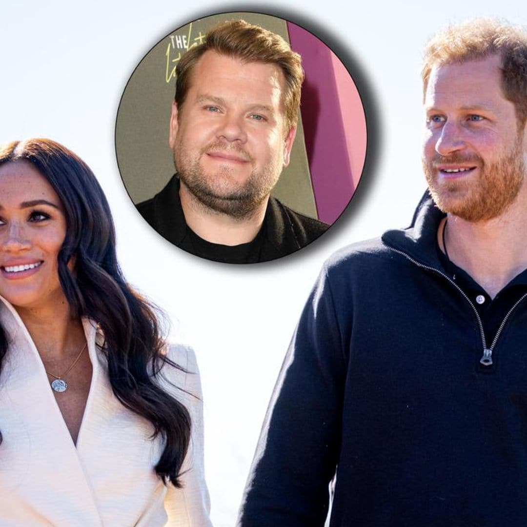 James Corden reveals his kids’ playdate at Meghan and Harry’s home