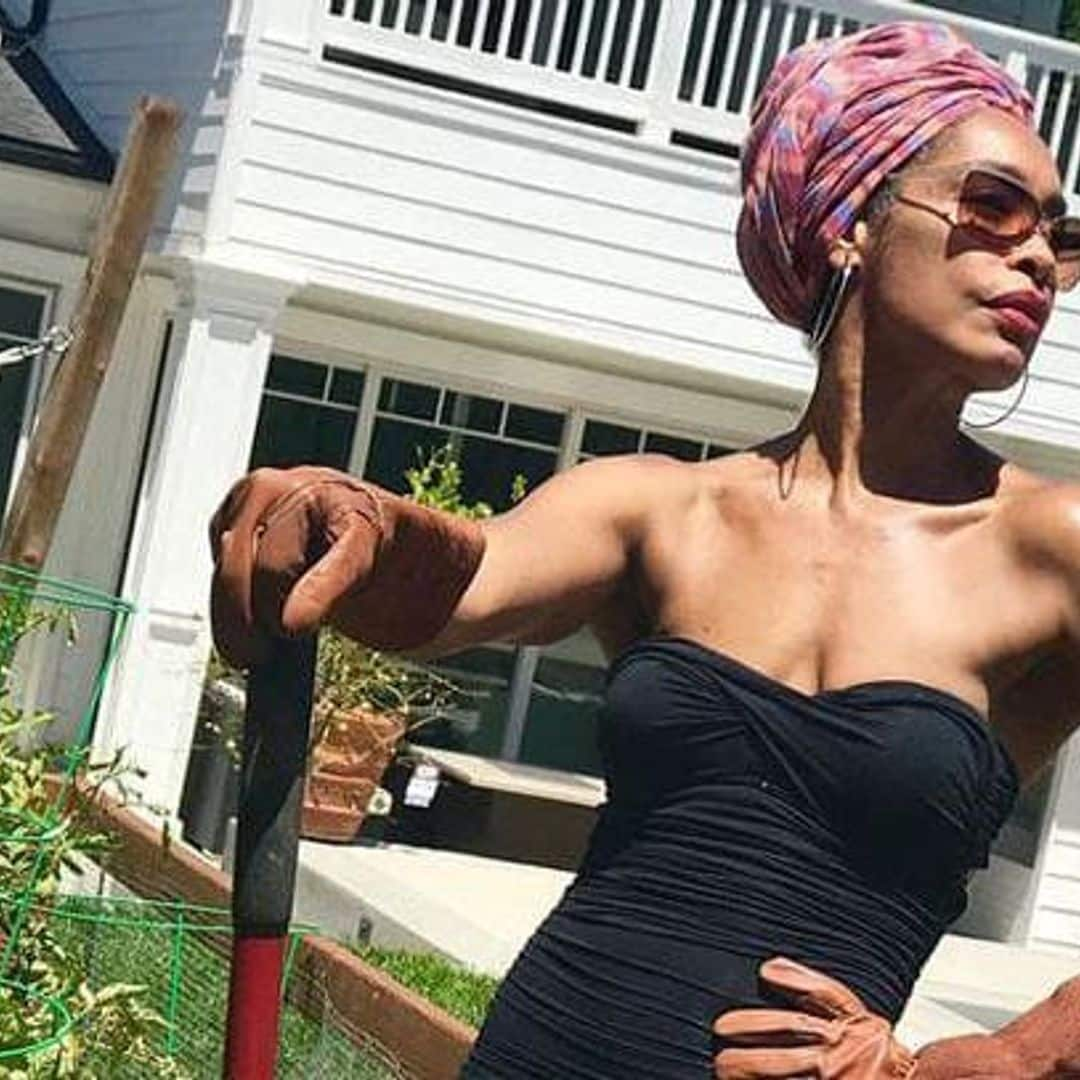 See how Gina Torres makes gardening look extra stylish and fun