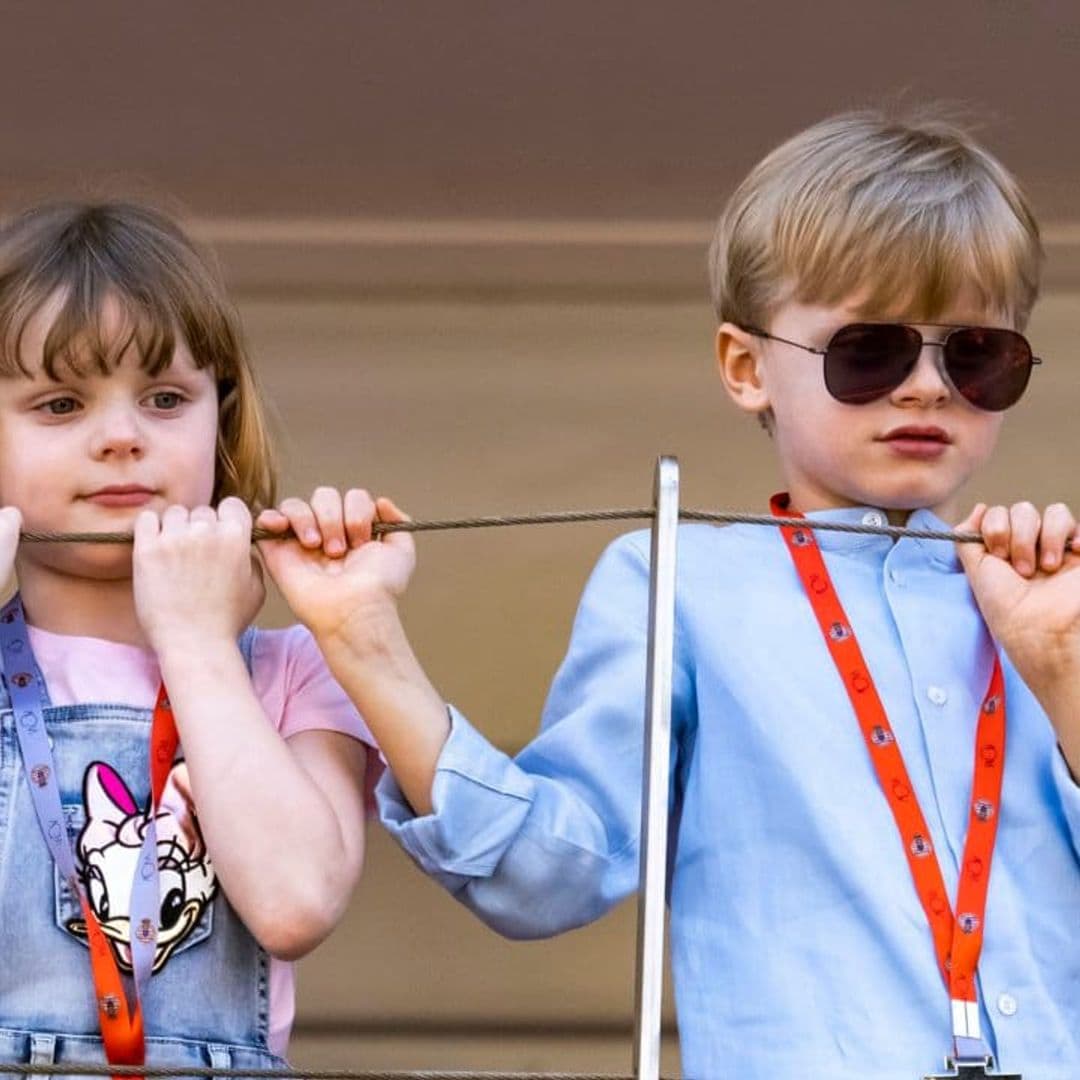 Princess Charlene and Prince Albert of Monaco’s twins return to school