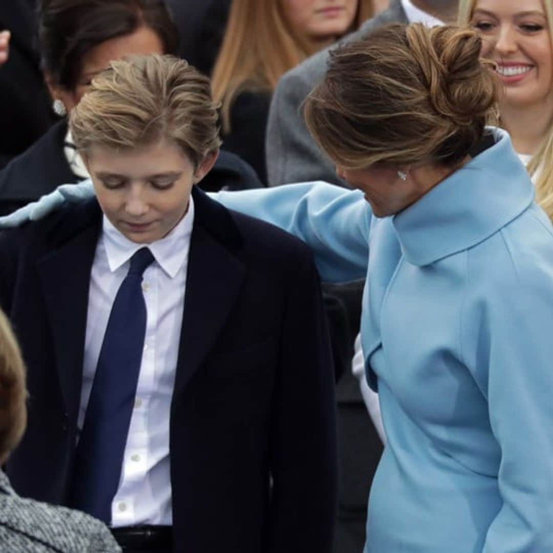 Barron Trump and other young family member step into spotlight at inauguration