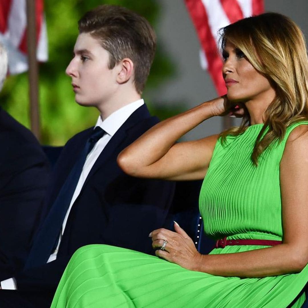 Barron Trump makes rare public appearance alongside siblings and First Lady Melania Trump