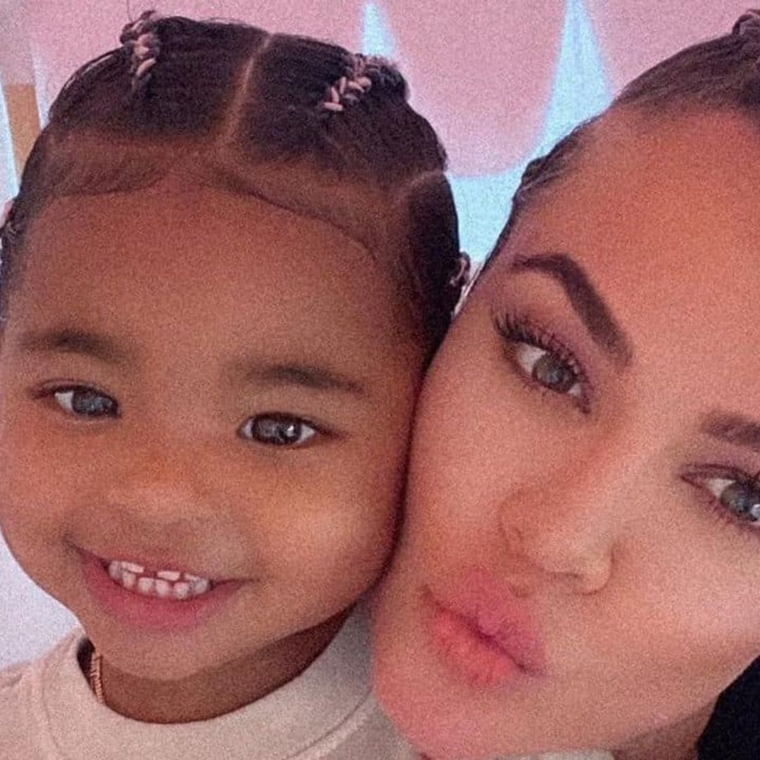 Khloé Kardashian and baby True looked adorable in their matching reindeer pajamas