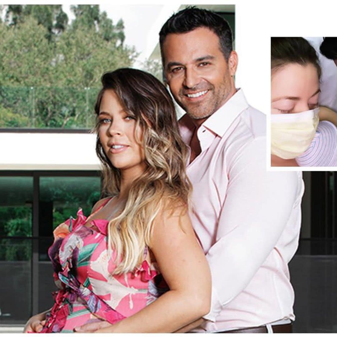 Ximena Duque gives birth to her third child, little Skye