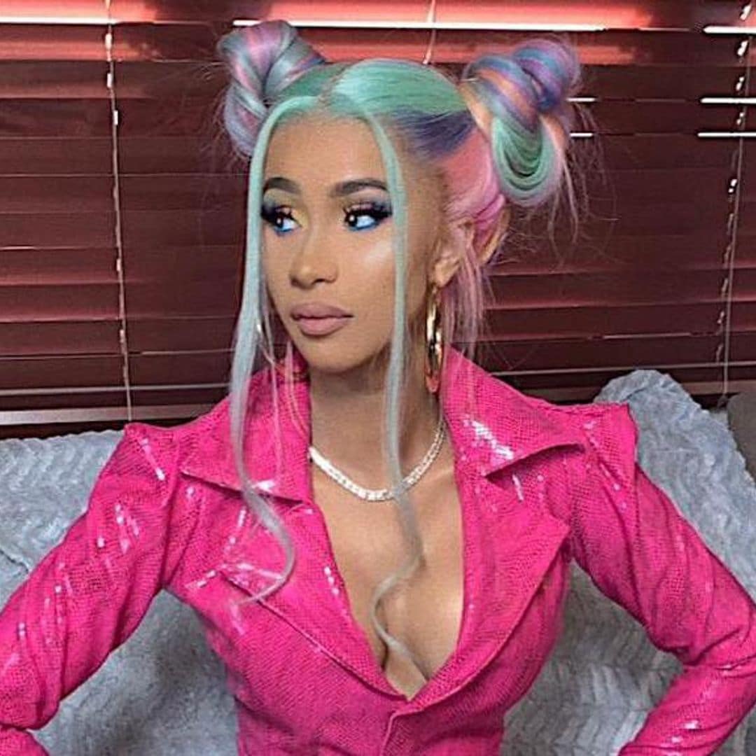 Cardi B wears no makeup and shows off her natural hair – check out her look