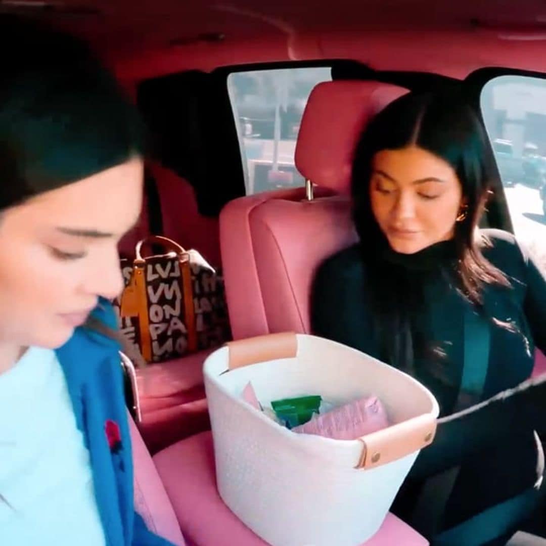 Kylie Jenner had a basket full of snacks in her car to satisfy her pregnancy cravings