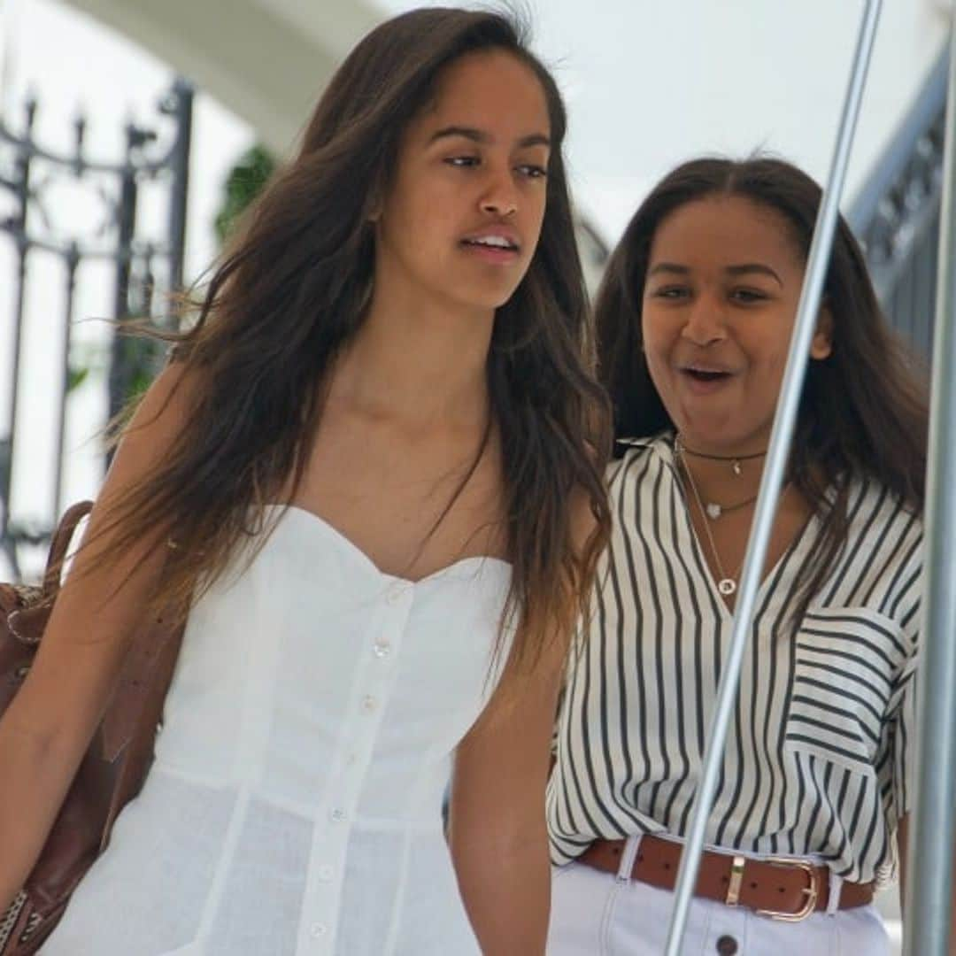 The Obamas' family vacation: Malia and Sasha Obama join their parents in Martha's Vineyard