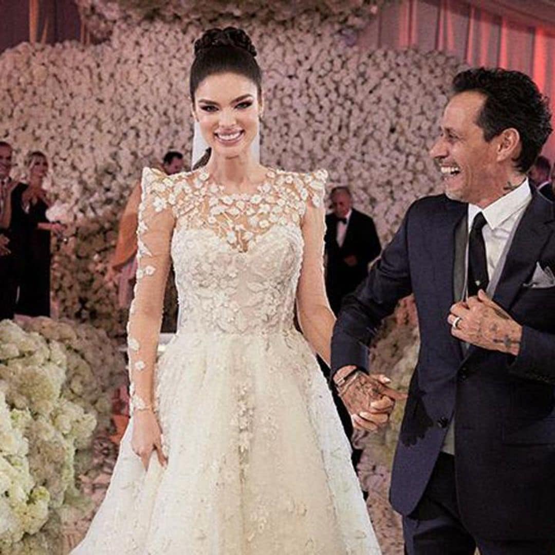 Marc Anthony cried as his dad walked Nadia Ferreira down the aisle