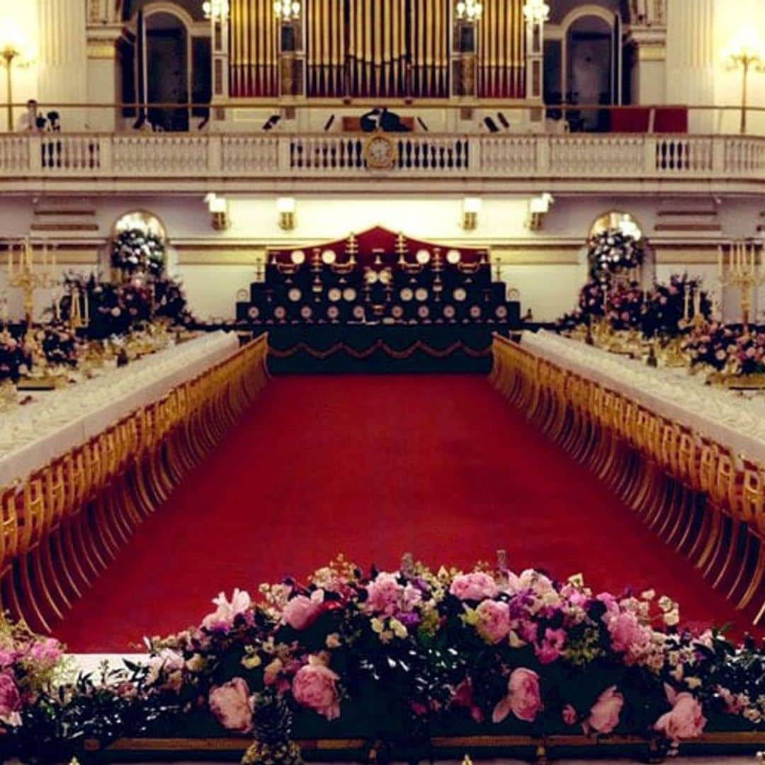 From food to lighting, these are all the details about the state banquet in Buckingham Palace