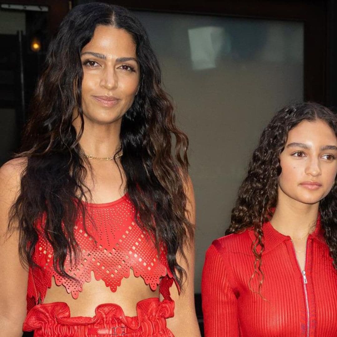 Camila Alves McConaughey and daughter Vida twinning in red looks in New York City