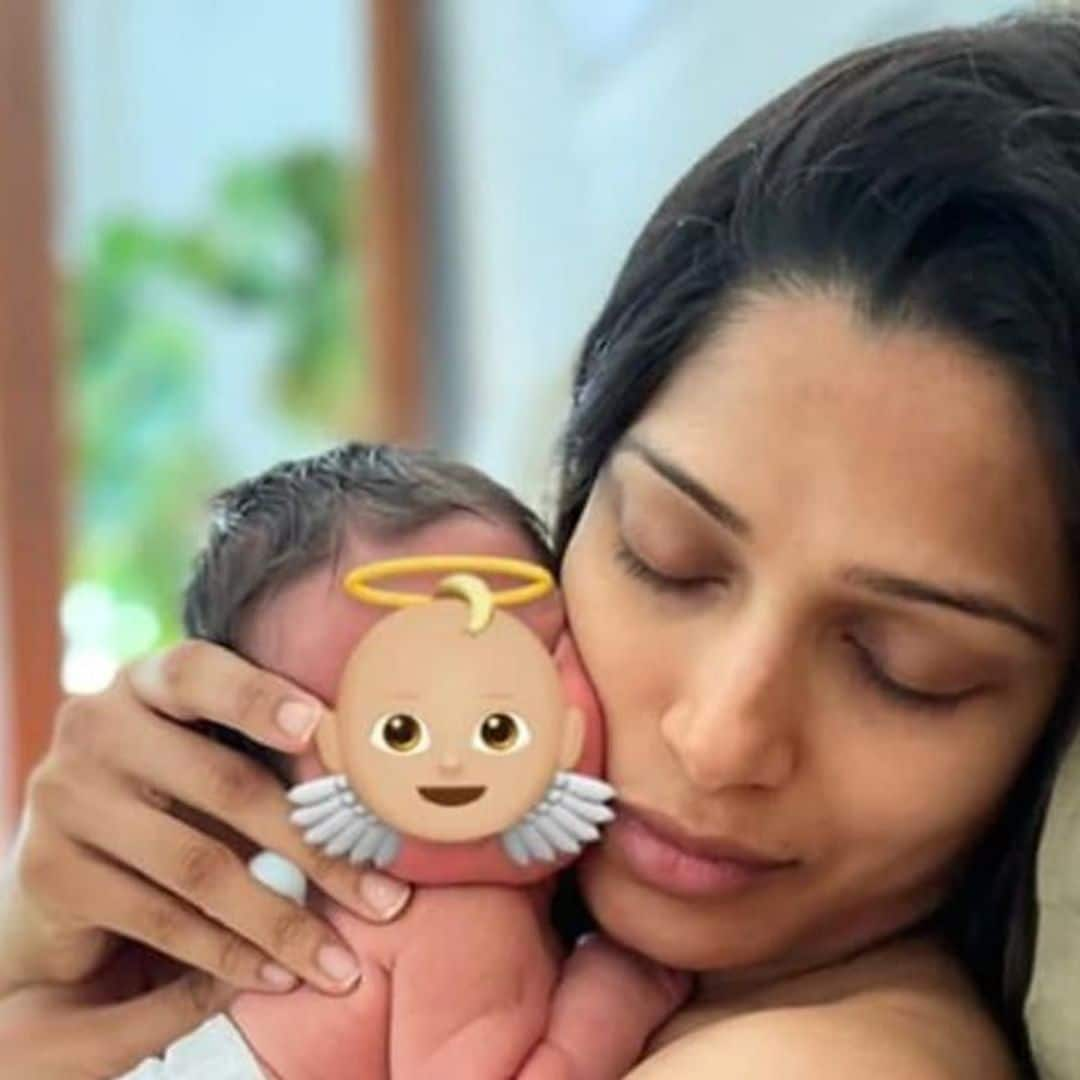 Freida Pinto welcomes first baby Rumi-Ray with husband Cory Tran