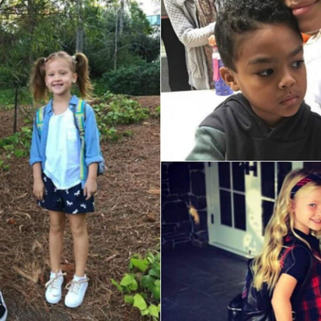 Celebrity parents send their kids back to school