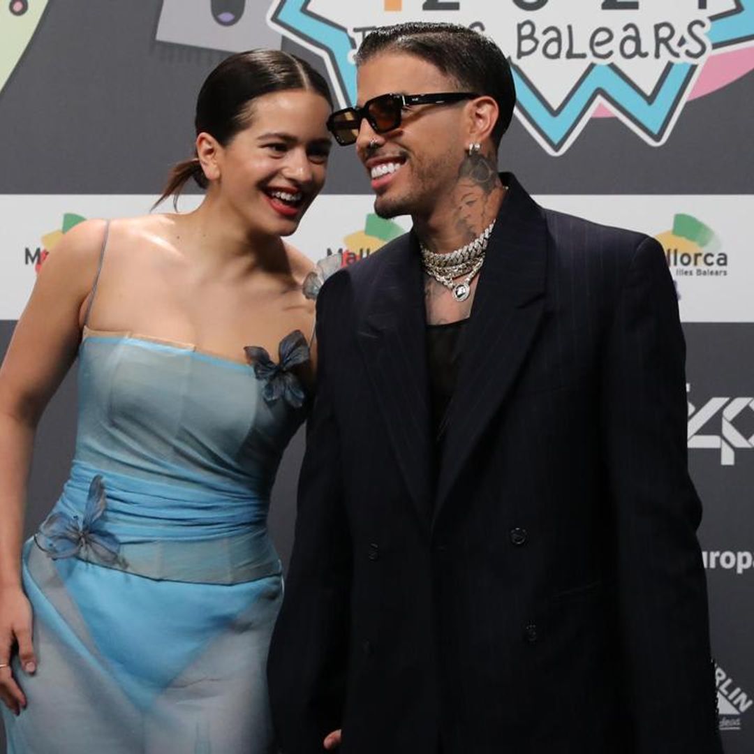 Rosalía supports Rauw Alejandro during his concert at the Barclays Center in New York City