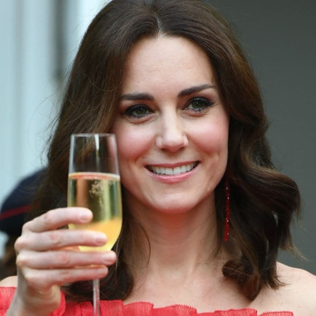 Kate Middleton steps out for mom's birthday party in red hot Alexander McQueen rewear