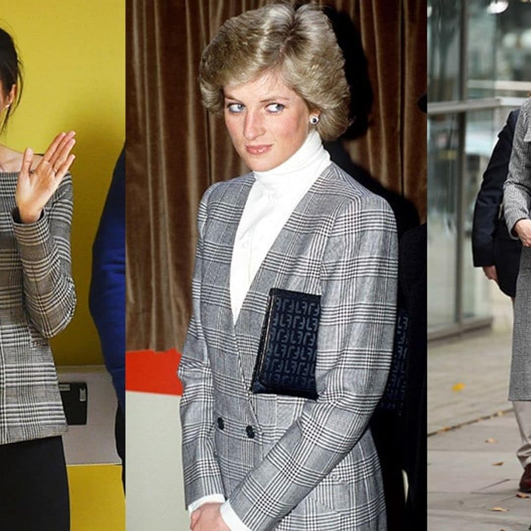 Prince of Wales check – see Princess Diana, Kate Middleton and Meghan Markle wearing the look (and shop it for yourself!)