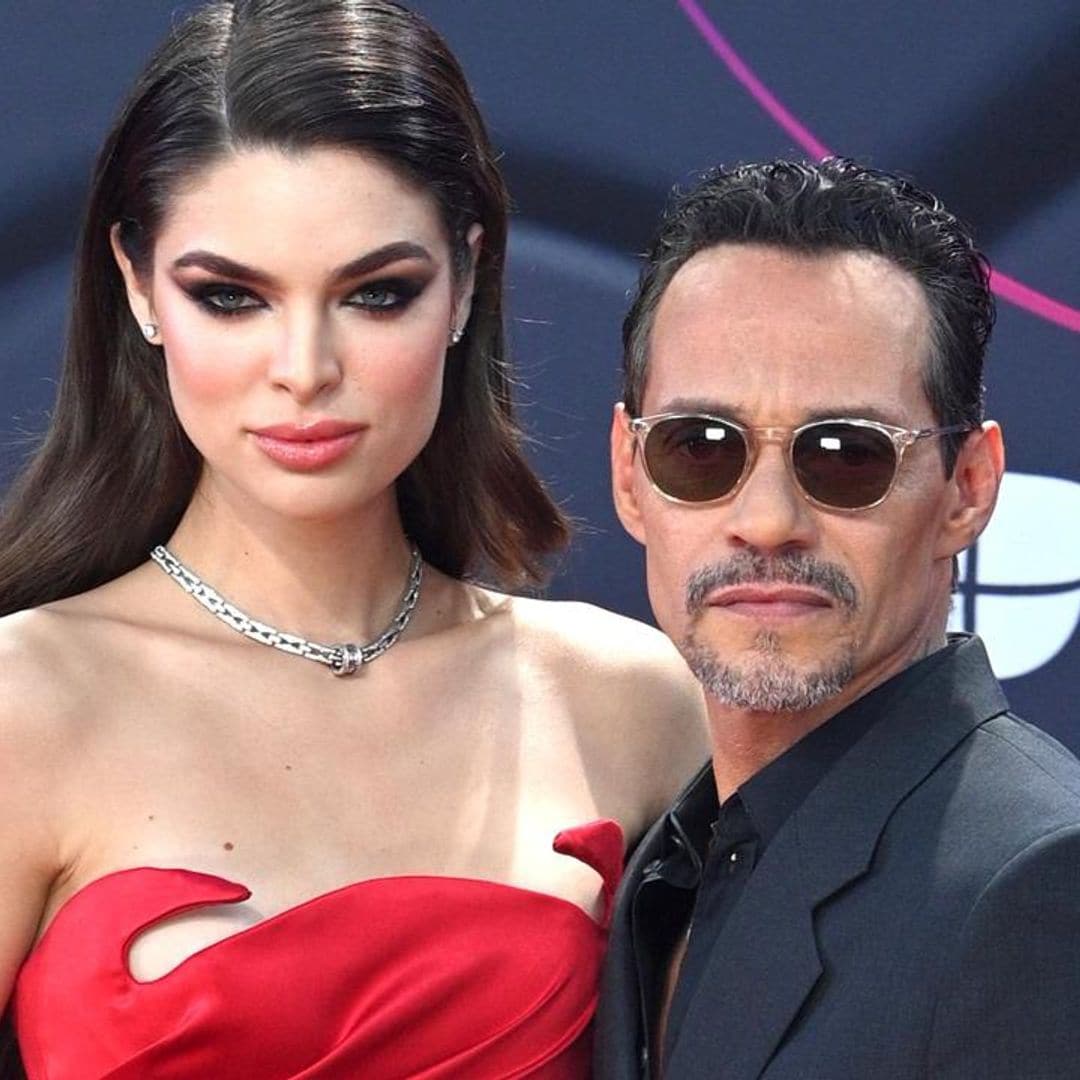 Marc Anthony and Nadia Ferreira make their first appearance since pregnancy announcement