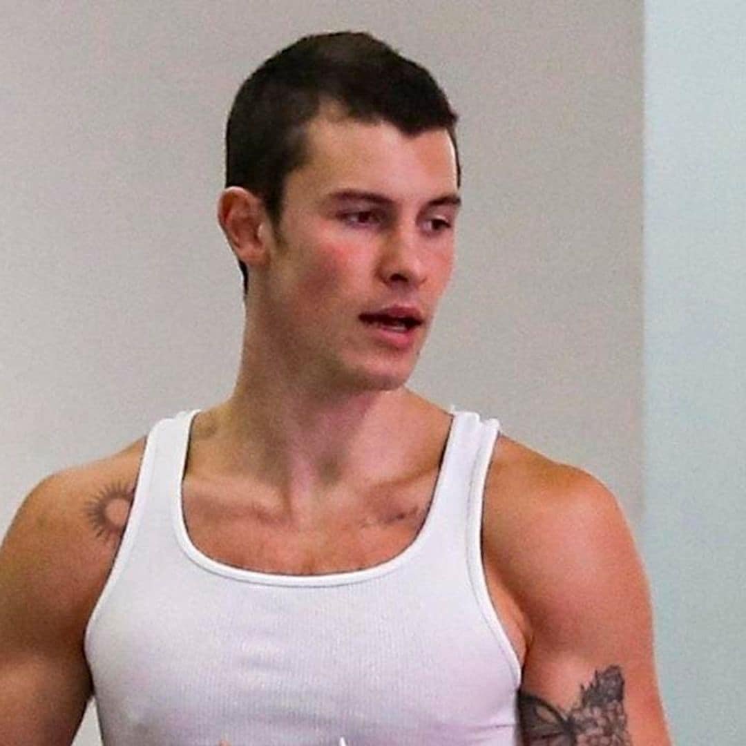 Shawn Mendes shows off his bulging biceps after hitting the gym