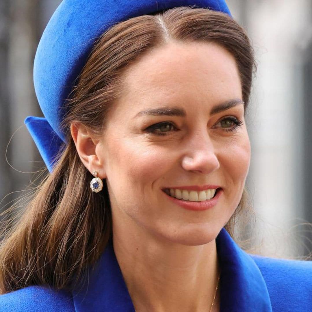 Kate Middleton stuns in head-to-toe blue at service with royal family members