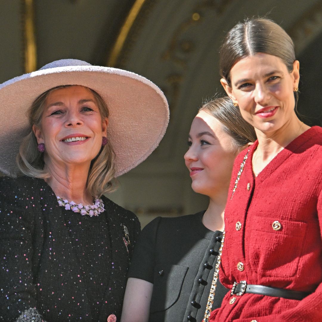 Princess Caroline and daughters Charlotte Casiraghi and Princess Alexandra make stylish trio out in Monte-Carlo