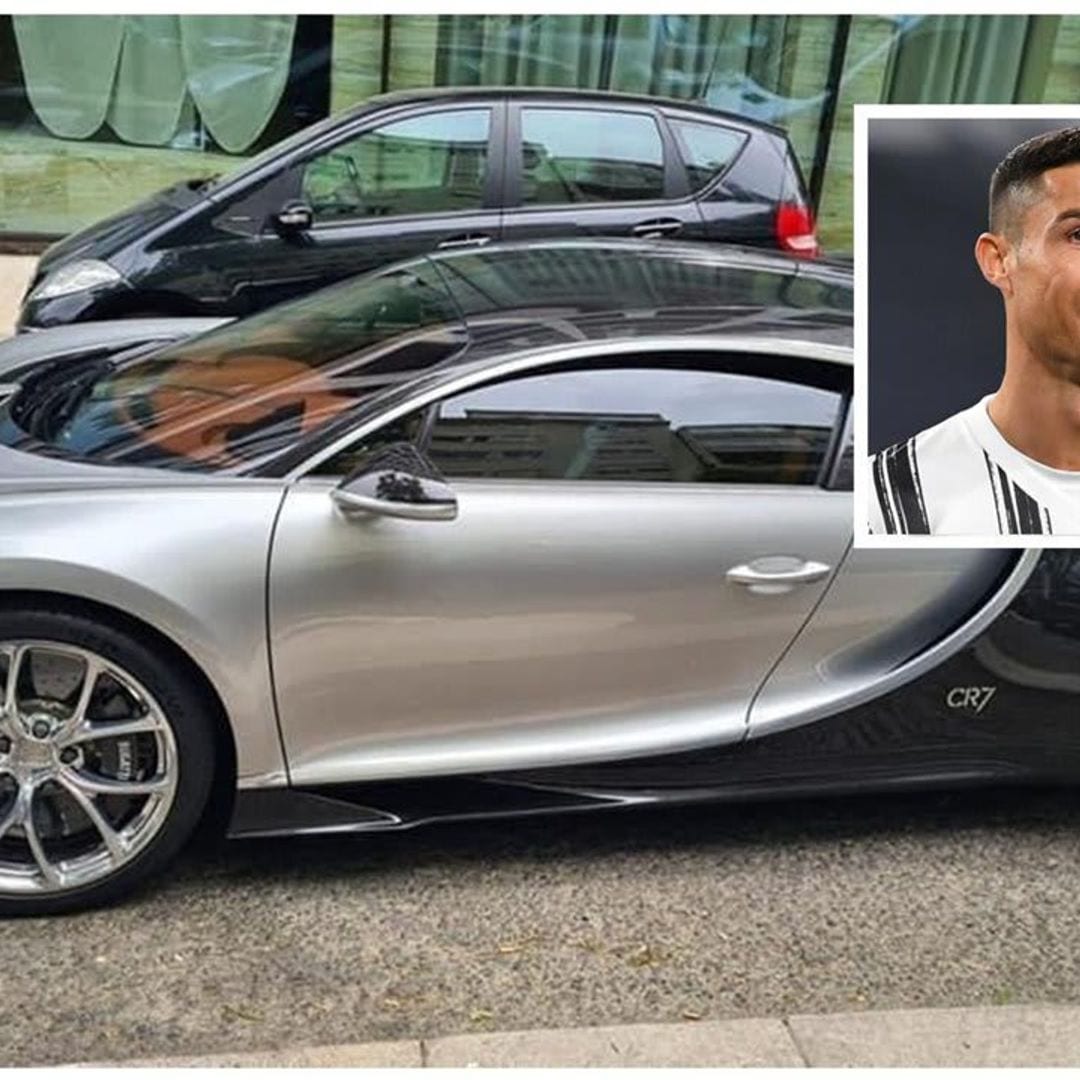 Cristiano Ronaldo spotted driving his Bugatti Chiron in Lisbon