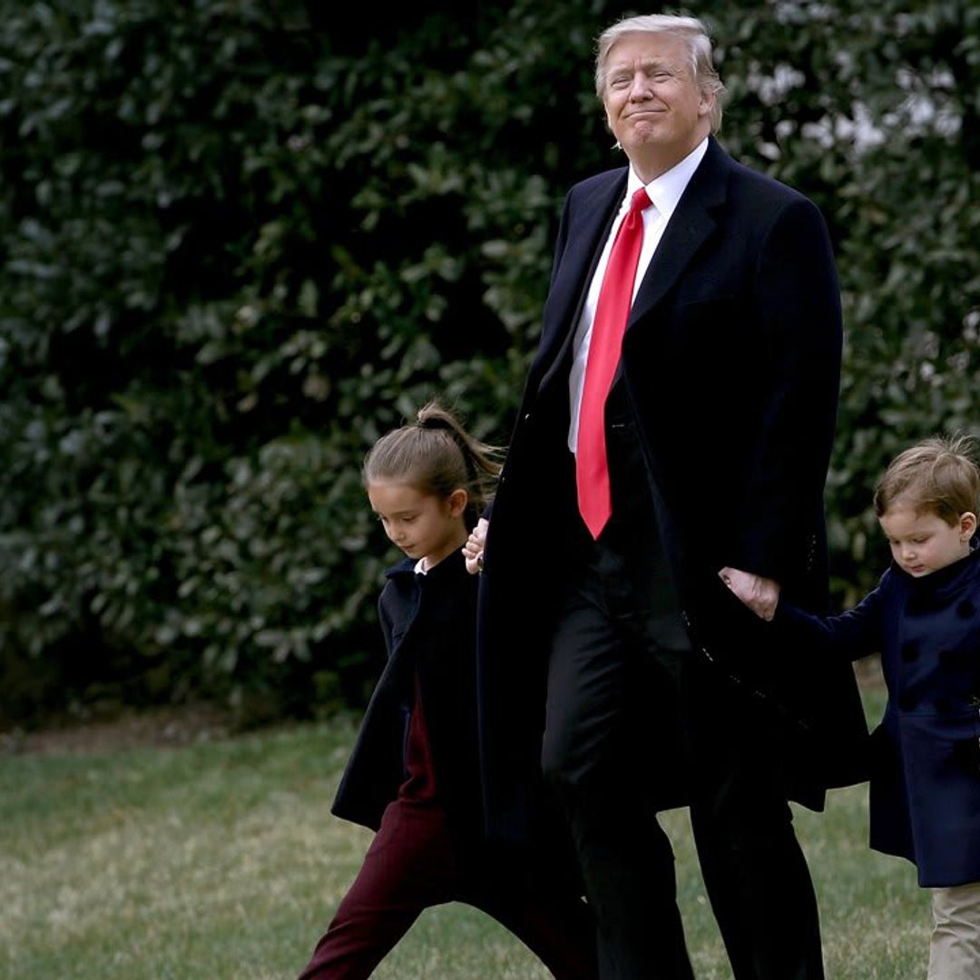 President Donald Trump’s grandkids leave their mark at the White House