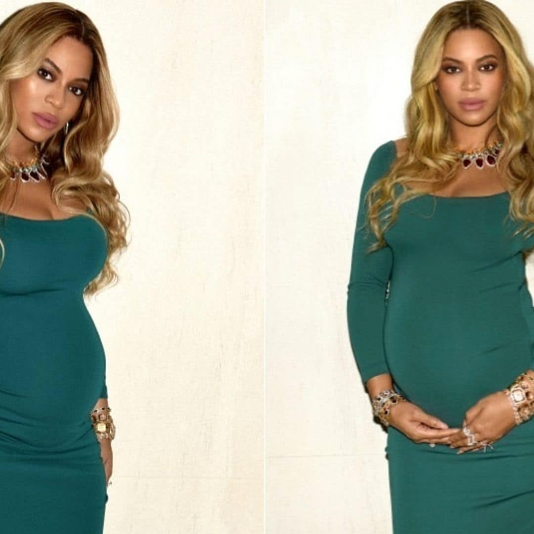 Beyoncé dresses up her baby bump in a dress that costs under $500