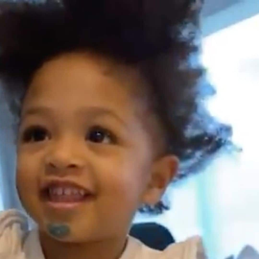 Serena Williams’ daughter Olympia gives dad a hilarious marker makeover