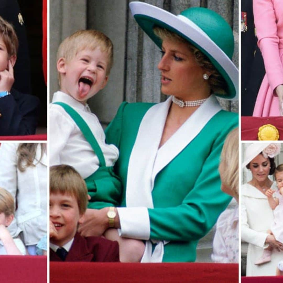 All the times the little royals were the stars of the Trooping the Colour ceremony