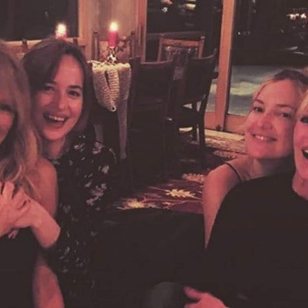 Kate Hudson and Dakota Johnson's mom-daughter photo with Goldie Hawn and Melanie Griffith