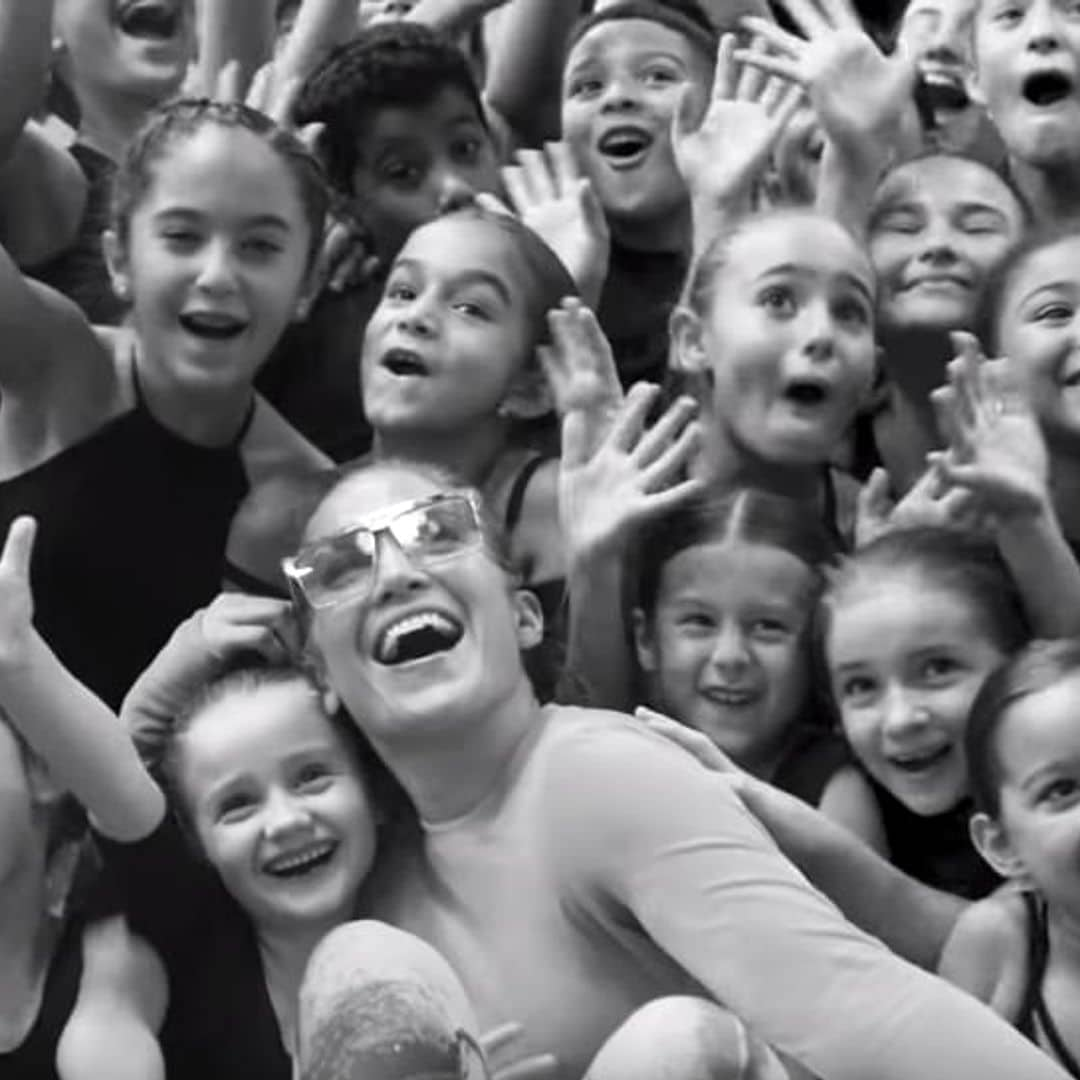 Jennifer Lopez becomes emotional as she watches young dancers perform