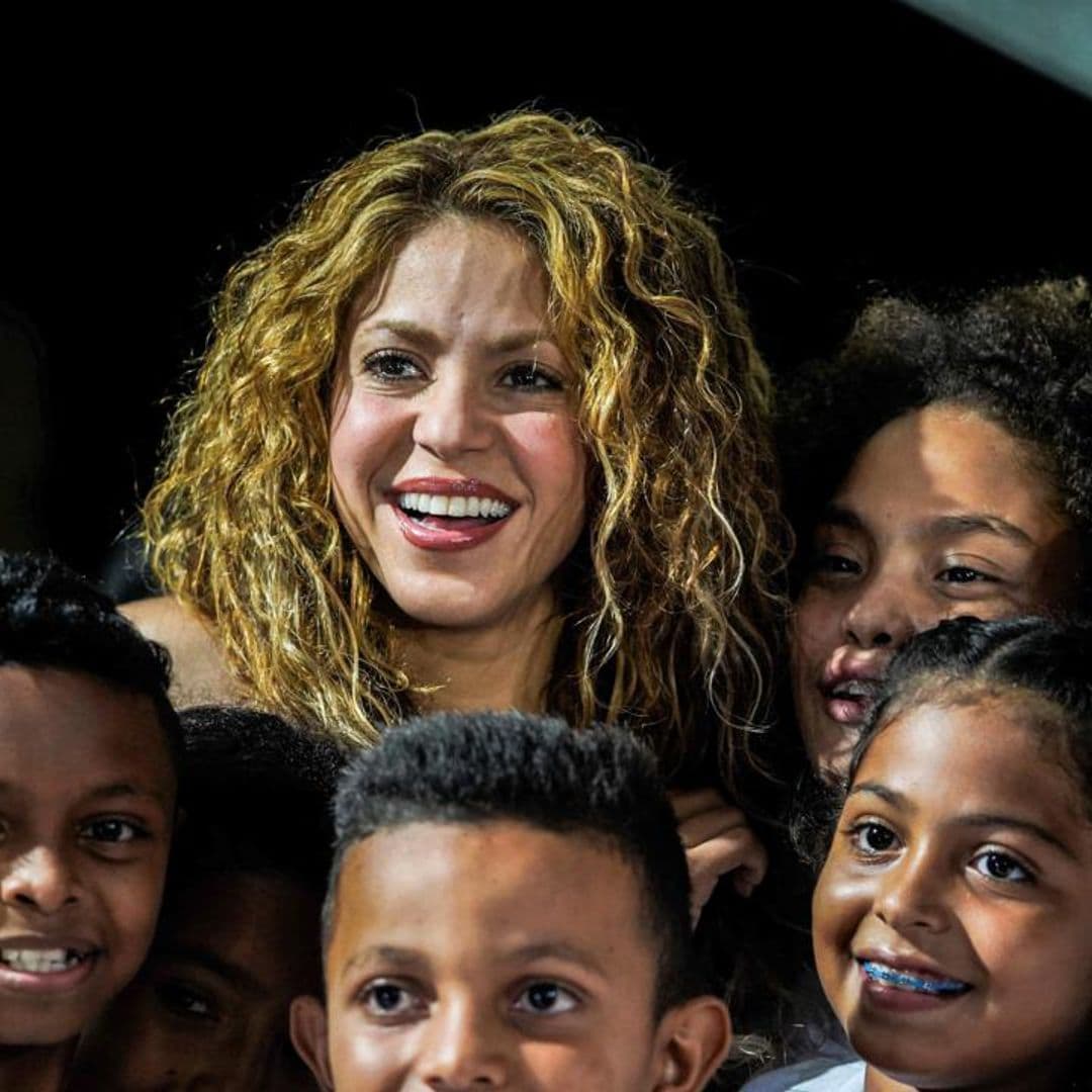 Shakira shows love for the children of Colombia, vows to renovate school