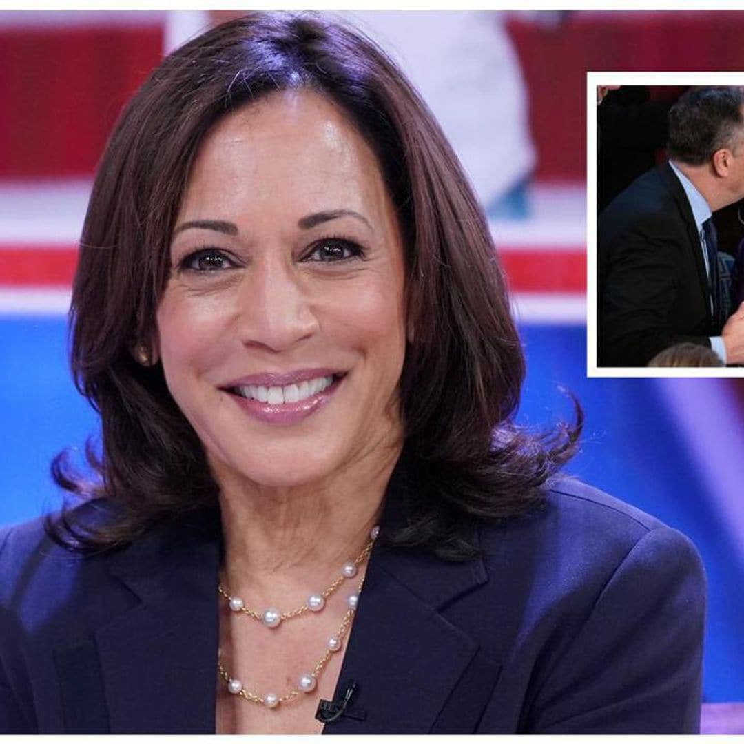 Kamala Harris’ reaction to ‘the kiss’ between her husband and Jill Biden