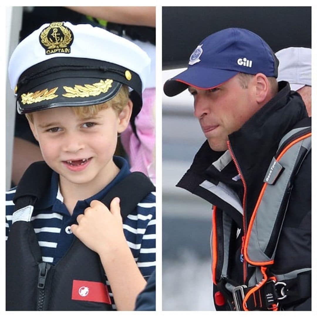 Prince George and Princess Charlotte watch mom Kate and dad William compete in sailing race