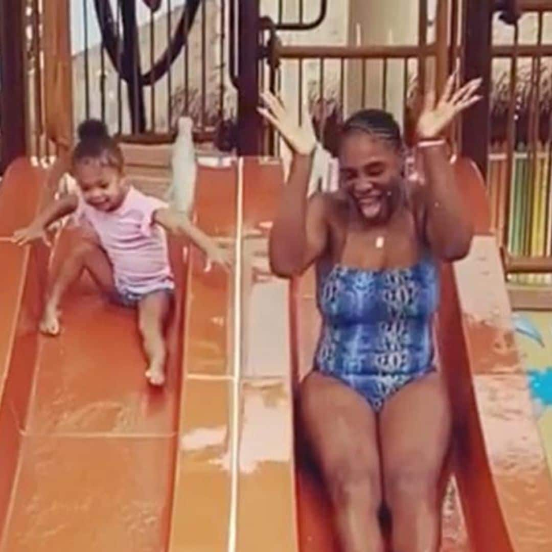 Watch Serena Williams share a bonding moment with her daughter