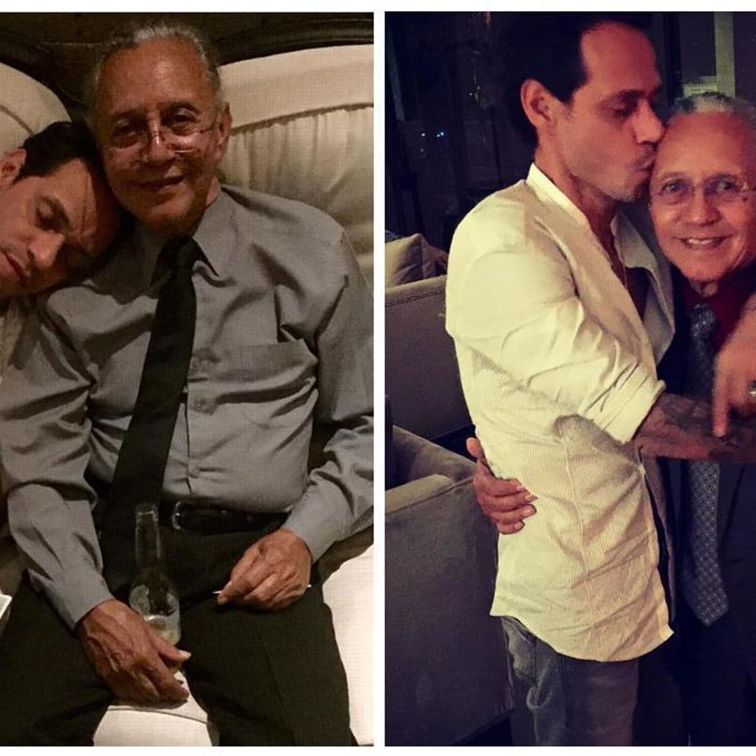 The sweetest moments between Marc Anthony and his father