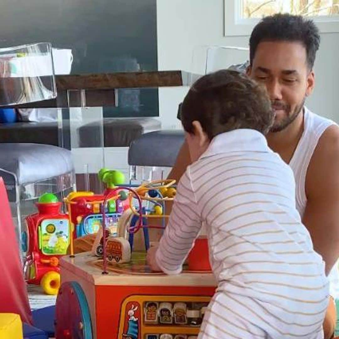 Romeo Santos’ baby boy Valentino makes adorable appearance in latest video