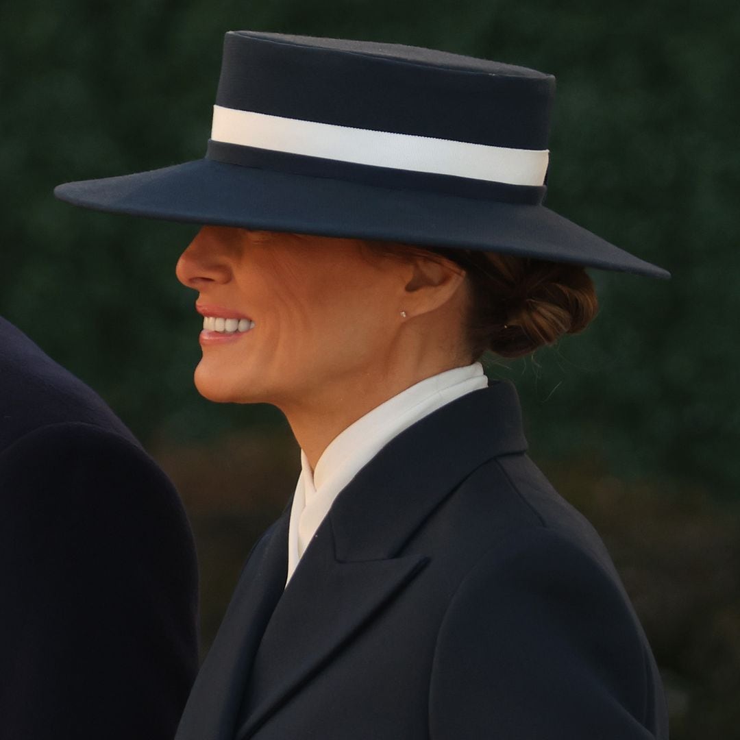 Melania Trump tops her elegant Inauguration Day look with a fabulous hat