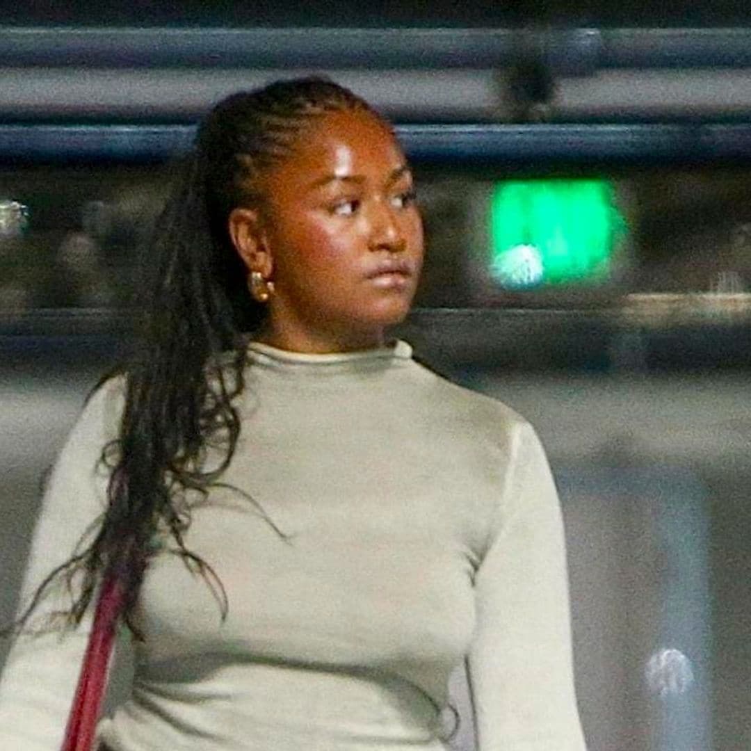 Sasha Obama leaves the gym wearing the perfect bohemian fall look