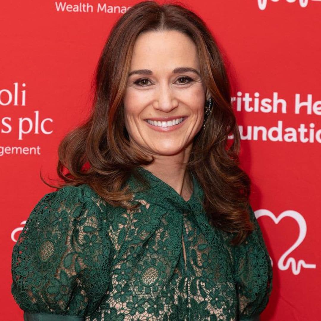 Pippa Middleton looks festive in green and red ahead of sister’s Christmas carol service