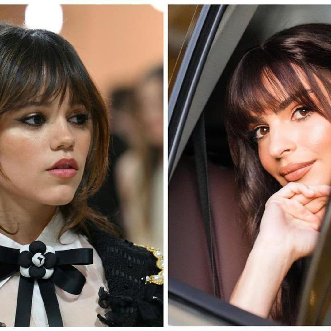 How to ask your hairstylist about Jenna Ortega and EmRata’s wispy French bangs