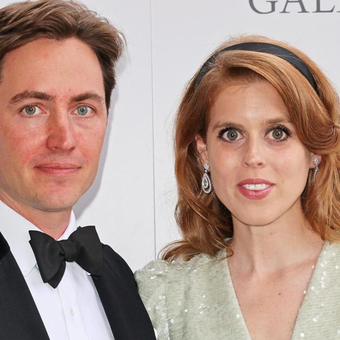 Princess Beatrice sparkles in sequin gown at summer party